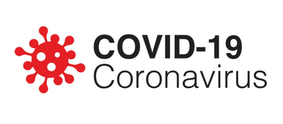 Covid-19 Coronavirus concept inscription typography design logo (illustration)